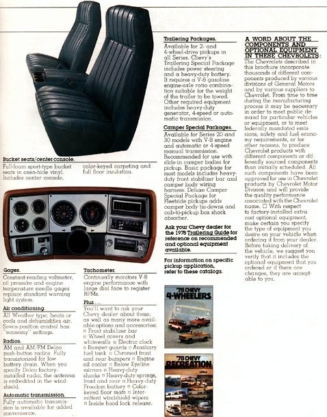 1978 Chevrolet Pickups Brochure Page 2